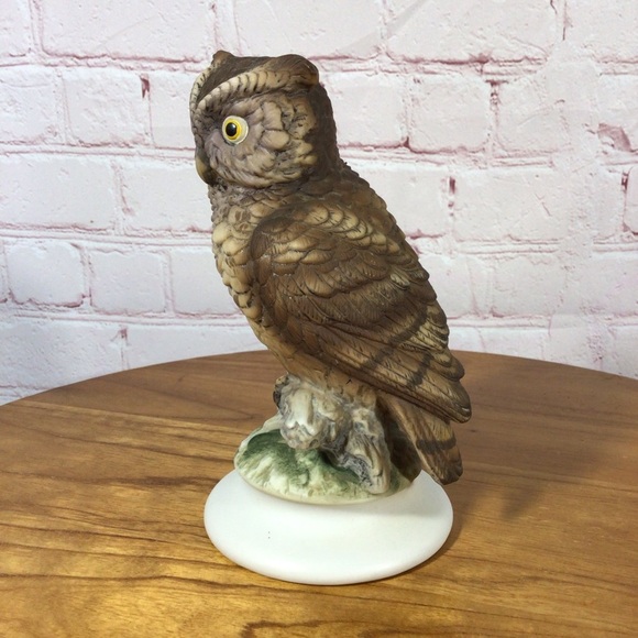 Vintage Lefton Hand Painted Owl KW866 Porcelain Figurine - Picture 3 of 7
